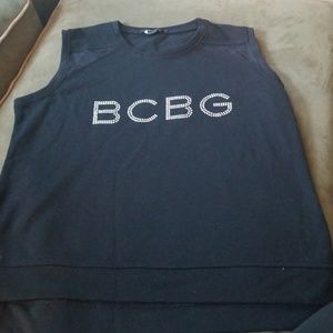 Crop sleeveless sweatshirt